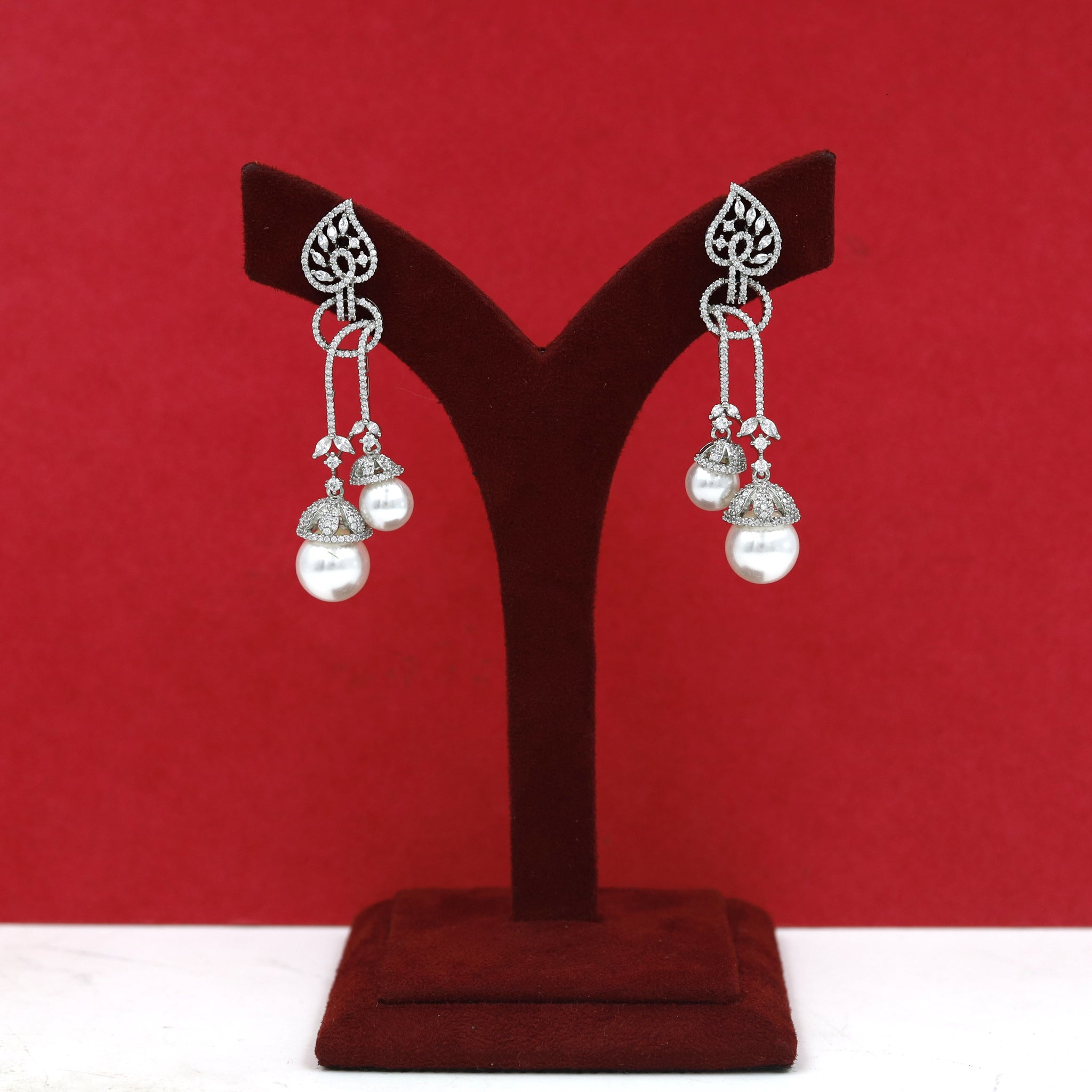 Danglers Zircon/AD Earring 18096-69