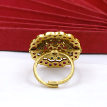 Adjustable Antique Gold Finish Ring 18485-28