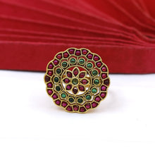 Adjustable Antique Gold Finish Ring 18485-28