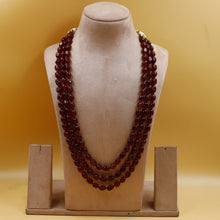 3 Line Pearl Necklace Set 19985-80