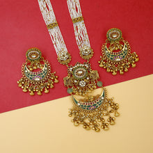 Long Neck Antique Necklace Set 18218-68