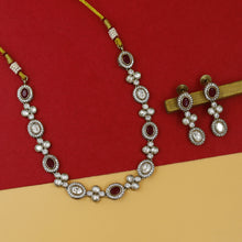 Round Neck Kundan Necklace Set 18234-21