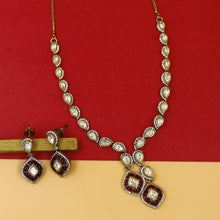 Round Neck Kundan Necklace Set 18325-28