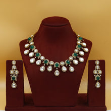 Round Neck Kundan Necklace Set 18323-28