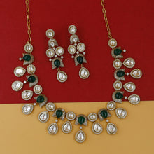 Round Neck Kundan Necklace Set 18323-28