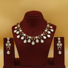Round Neck Kundan Necklace Set 18323-28