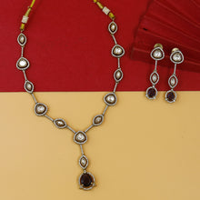 Round Neck Kundan Necklace Set 18235-21