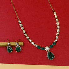 Round Neck Kundan Necklace Set 18440-28