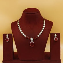 Round Neck Kundan Necklace Set 18440-28