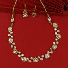 Round Neck Kundan Necklace Set 18309-28