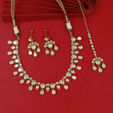 Round Neck Kundan Necklace Set 18308-28