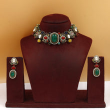 Sabya Inspired Choker Kundan Necklace Set 19988-95