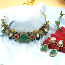 Sabya Inspired Choker Kundan Necklace Set 19988-95