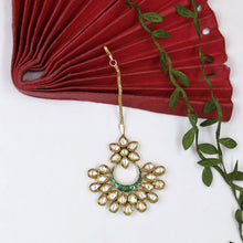 Kundan Green Maang Tikka 12622-9137