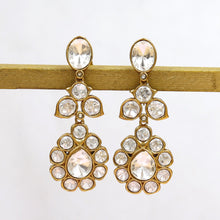 Moissanite Danglers Kundan Earring 18700-87