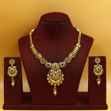 Round Neck Antique Necklace Set 18987-1