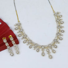 Gold Plated Zircon/AD Necklace Set 13024-9734