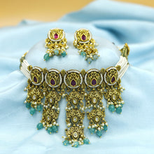 Choker Antique Necklace Set 18720-28