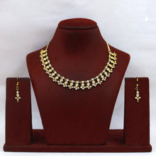 Round Neck Zircon/AD Necklace Set 18276-100