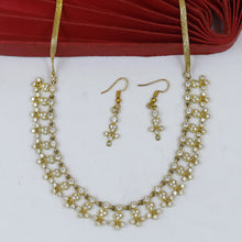 Round Neck Zircon/AD Necklace Set 18276-100