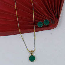 Manish Malhotra Inspired Light Zircon/AD Pendant Set 18512-28