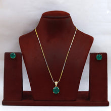 Manish Malhotra Inspired Light Zircon/AD Pendant Set 18512-28