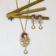 Designer Kundan Pendant Set 19019-28