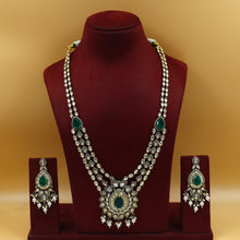 Long Neck Kundan Necklace Set 18715-28