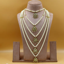Paach Lada Pearl Kundan Necklace Set 18627-56