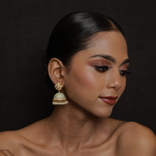 Mint Green Kundan Earring 1214-5279