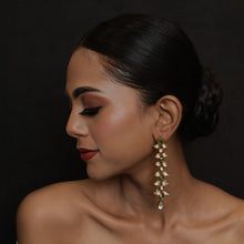 Stylish Kundan Long Earring Danglers 12964-9606