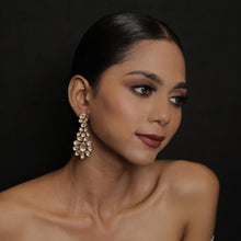 White Kundan Earring 15589-2736