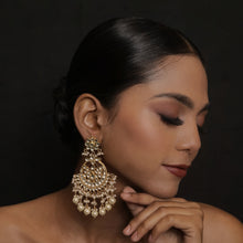 White Kundan Chandbali 7688-1325