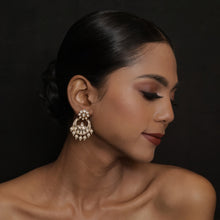 White Kundan Chandbali 17129-4277