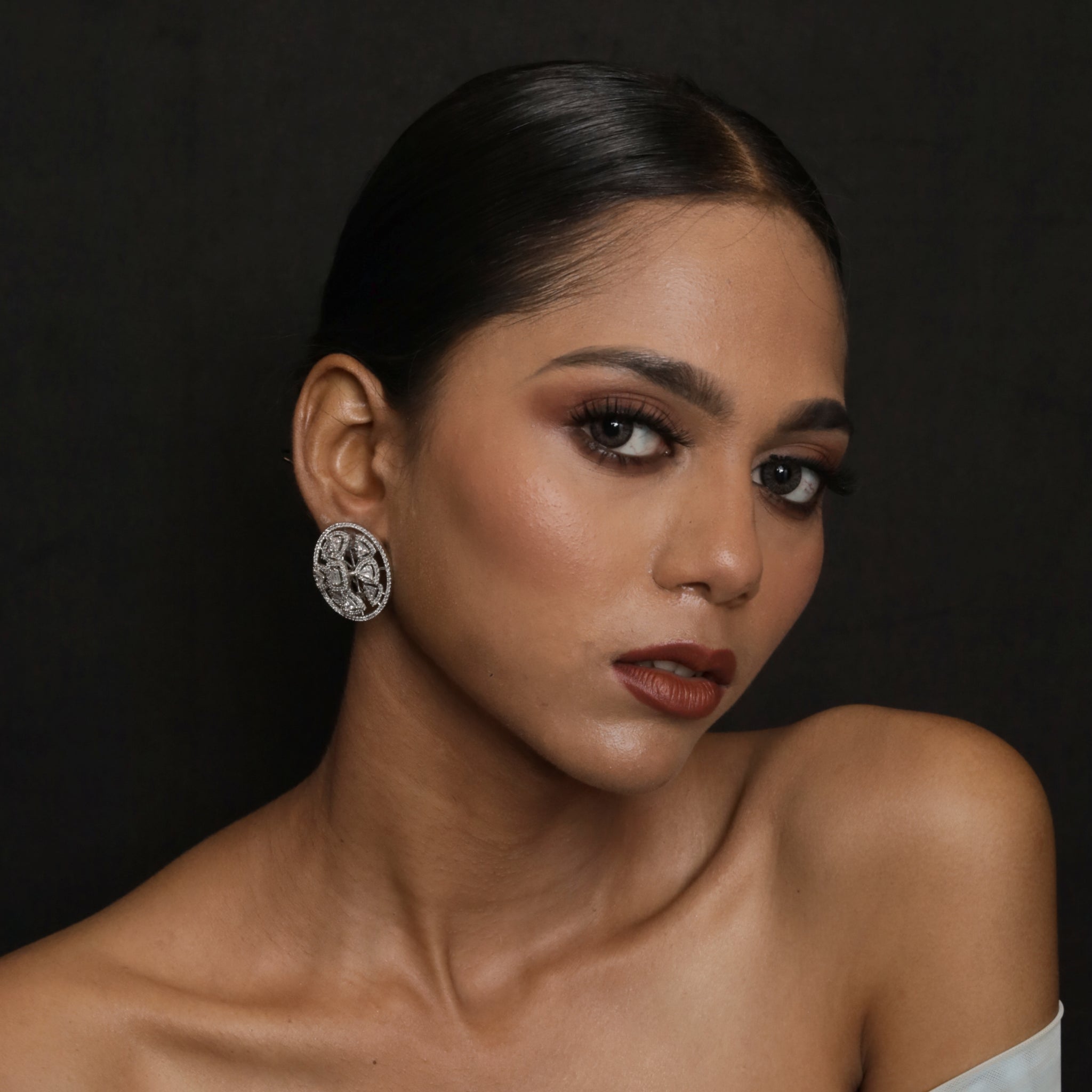 Silver Zircon/AD Earring 18349-5531