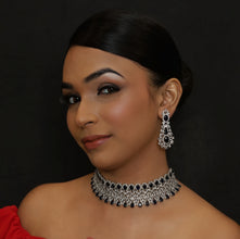 Choker Zircon/AD Necklace Set 3158-11