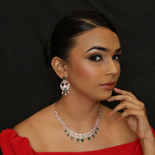 Zircon/AD Round Necklace Set 18503-5685
