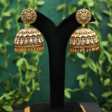 Gold Plated Fine Stone Jhumki 17973-5155