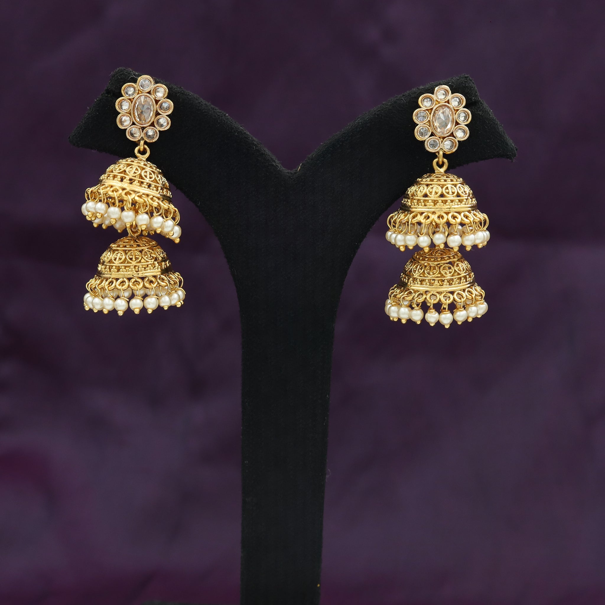 Gold Look Earrings/Jhumki  5124-9189