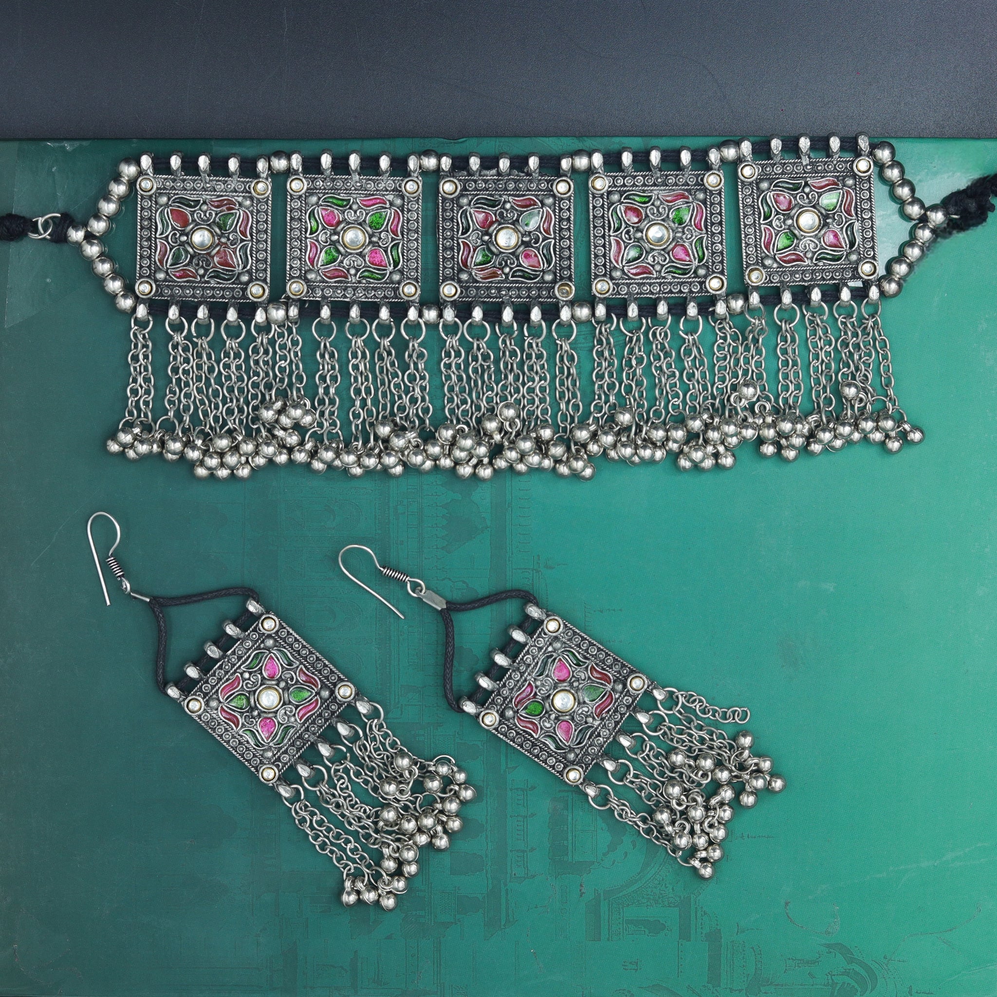 Oxidized Necklace Set 7625-82