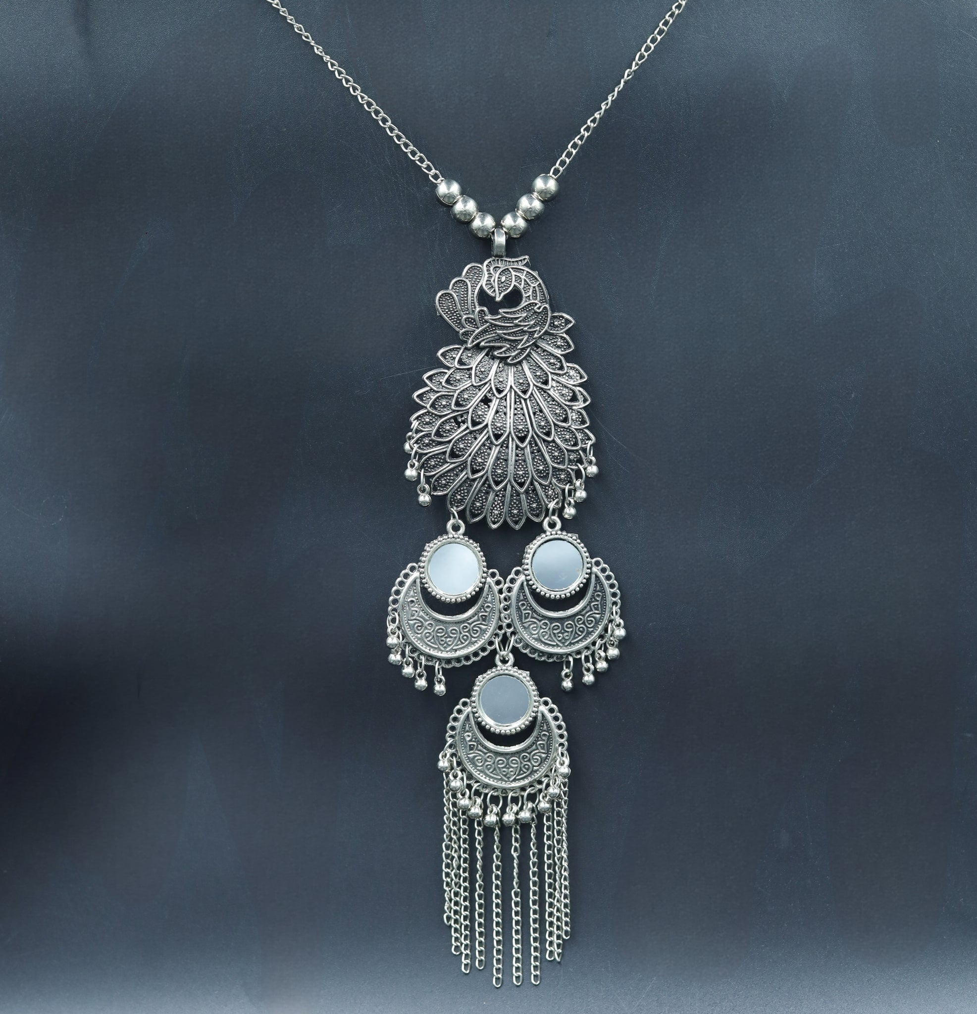 Medium Oxidized Pendant Set 7618-82