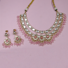Round Neck Kundan Necklace Set 10166-28