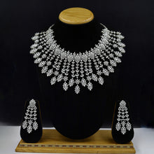 Round Neck Zircon/AD Necklace Set 10790-69