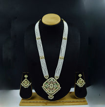 Long Neck Jadau Necklace Set 11528-65
