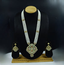 Long Neck Jadau Necklace Set 11528-65