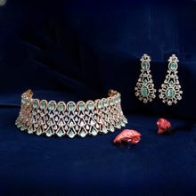 Choker Zircon/AD Necklace Set 3157-11