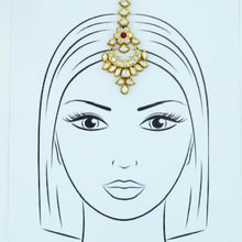 Ruby Maang Tikka 7498-1006