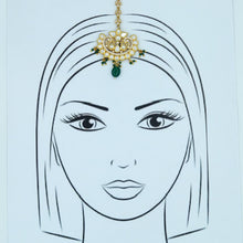 Green Maang Tikka 8755-2786