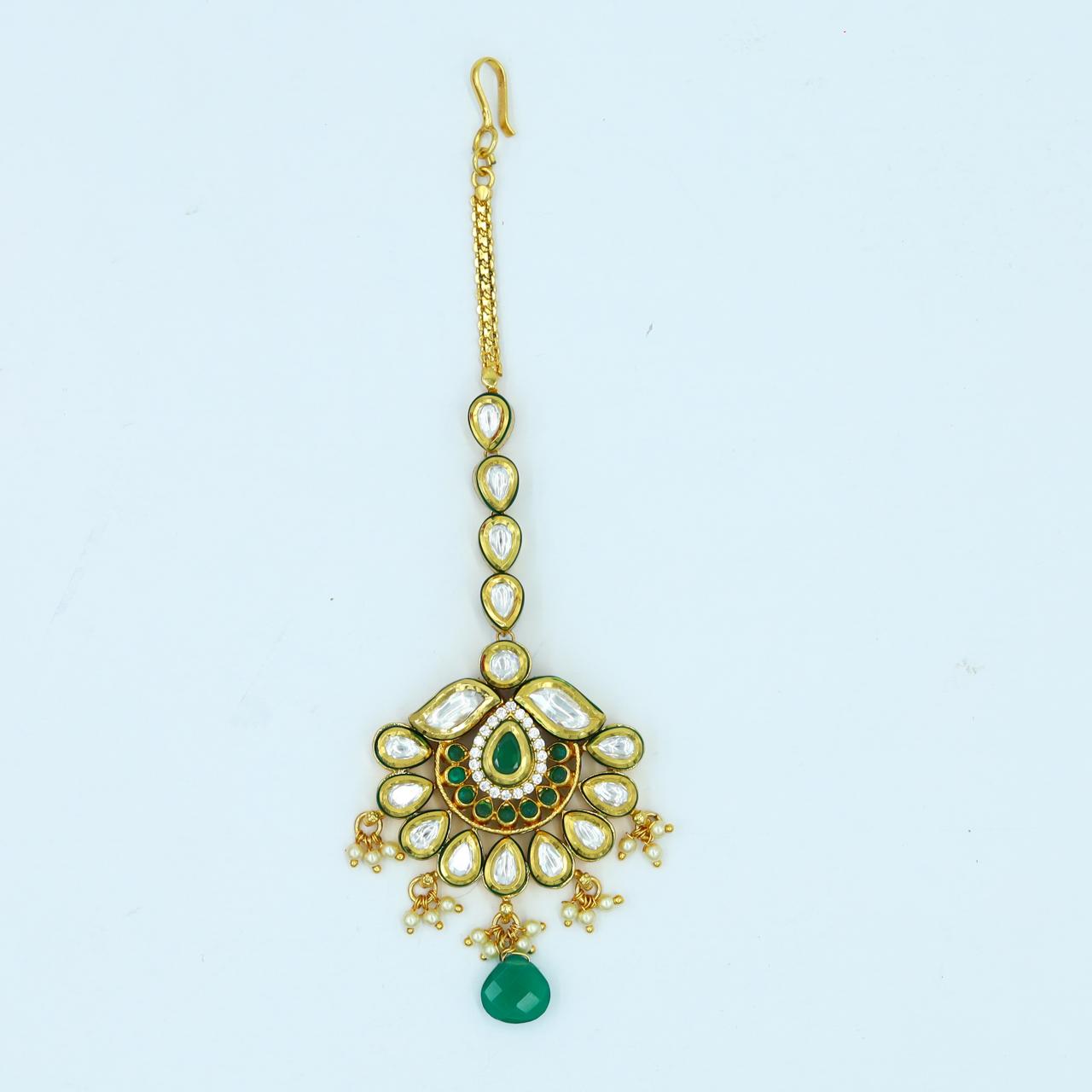 Green Maang Tikka 13287-0221