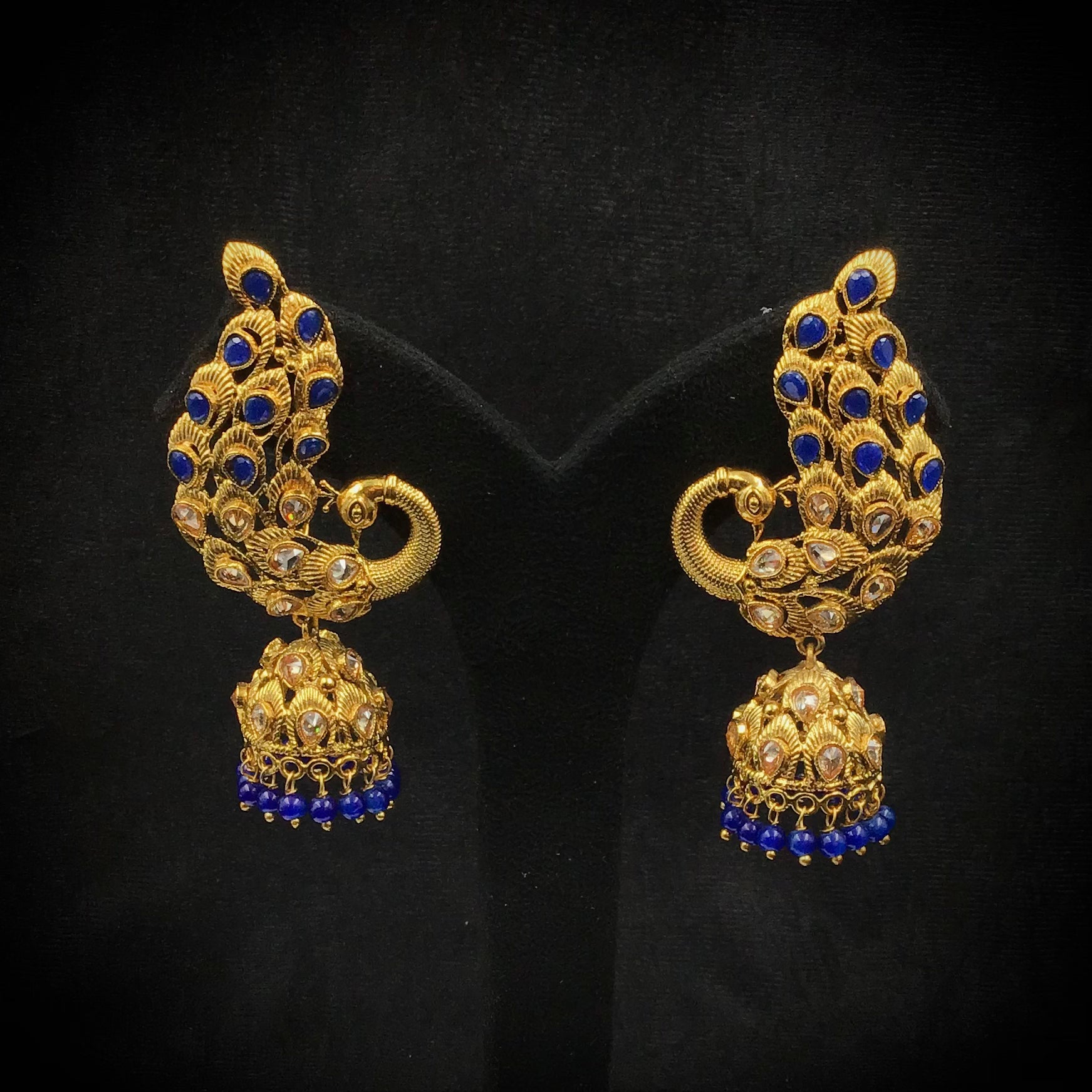 Jhumki Gold Look Earring 9334-100 - Dazzles Jewellery